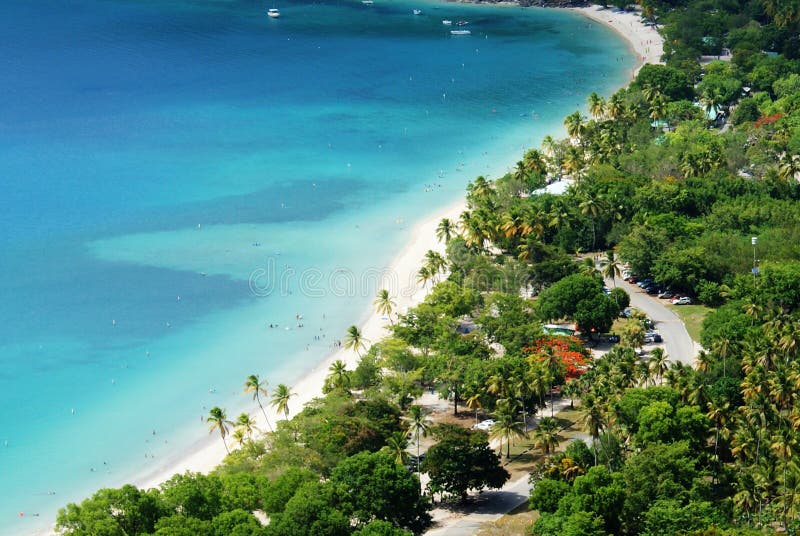 Bahía de Magens, St Thomas USVI, opinión del primer imágenes de archivo libres de regalías Bahía de Magens, St Thomas USVI, opinión del primer imágenes de archivo libres de regalías
