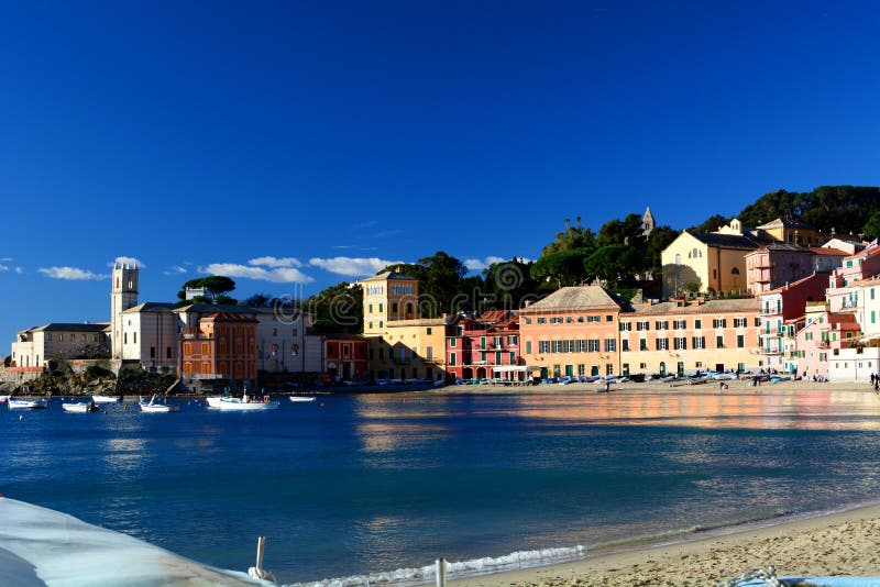 Baia Del Silenzio, Sestri Levante. Liguria, Italy Stock Photo - Image ...