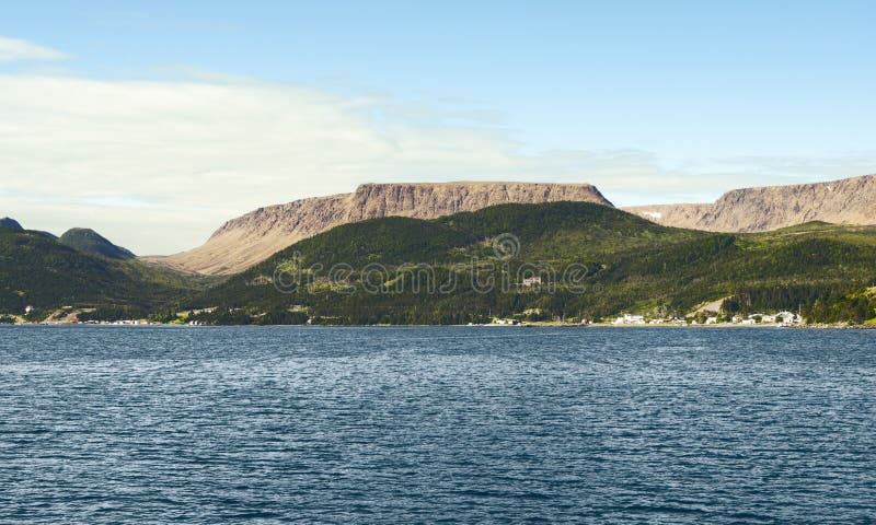 Baie de Bonne, Gros Morne National Park, Terre-Neuve et Labrador images libres de droits Baie de Bonne, Gros Morne National Park, Terre-Neuve et Labrador images libres de droits