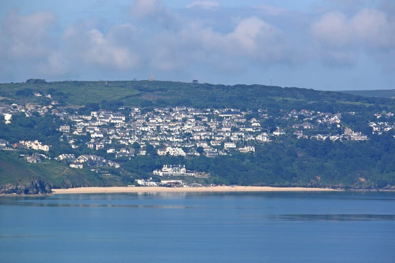 Baie de Carbis, les Cornouailles photo libre de droits Baie de Carbis, les Cornouailles photo libre de droits