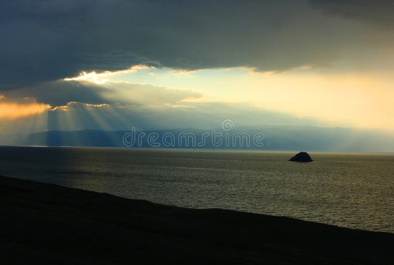 Baikal and sunbeams