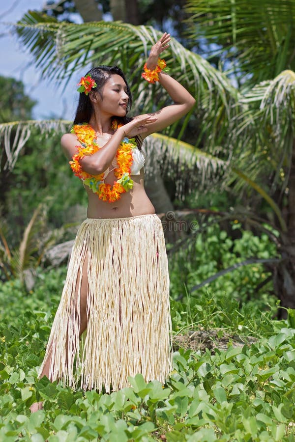 Bailarín del hula de Hawaii