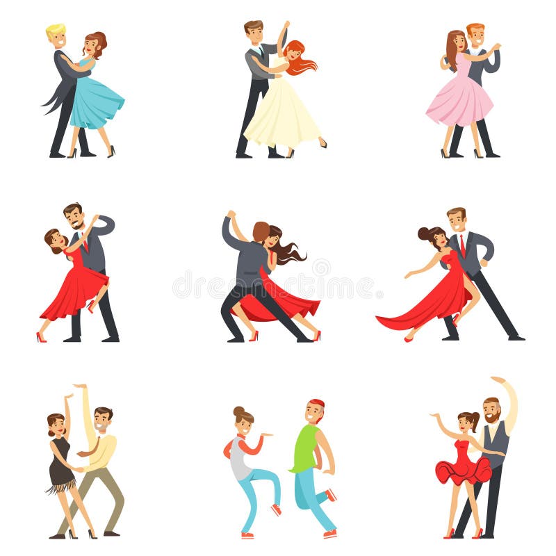 Bailarín profesional Couple Dancing Tango, vals y otras danzas en el sistema de Dancefloor de la competencia del baile