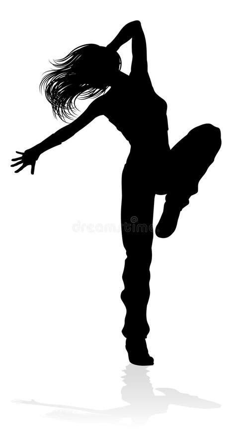 Bailarín Silhouette de la danza de la calle libre illustration Bailarín Silhouette de la danza de la calle libre illustration