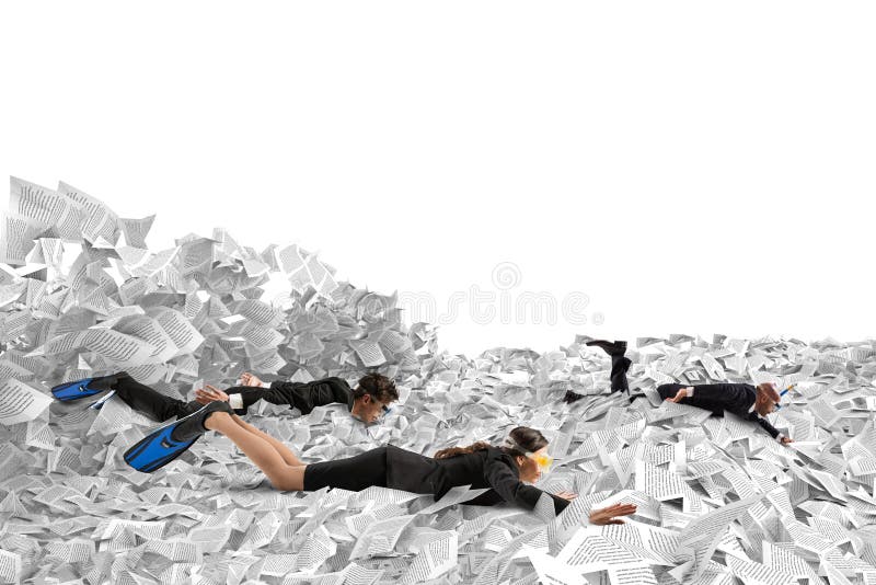 Bain dans la bureaucratie illustration stock Bain dans la bureaucratie illustration stock
