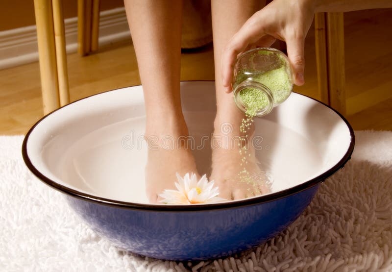 Bain de pied photographie stock libre de droits Bain de pied photographie stock libre de droits