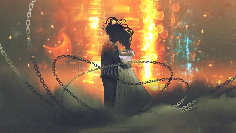 Baisers peu communs de couples de mariage illustration stock Baisers peu communs de couples de mariage illustration stock