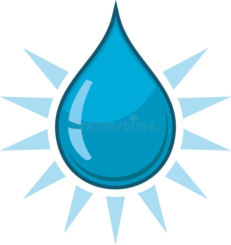 Blue water drop in Vector format. Blue water drop in Vector format