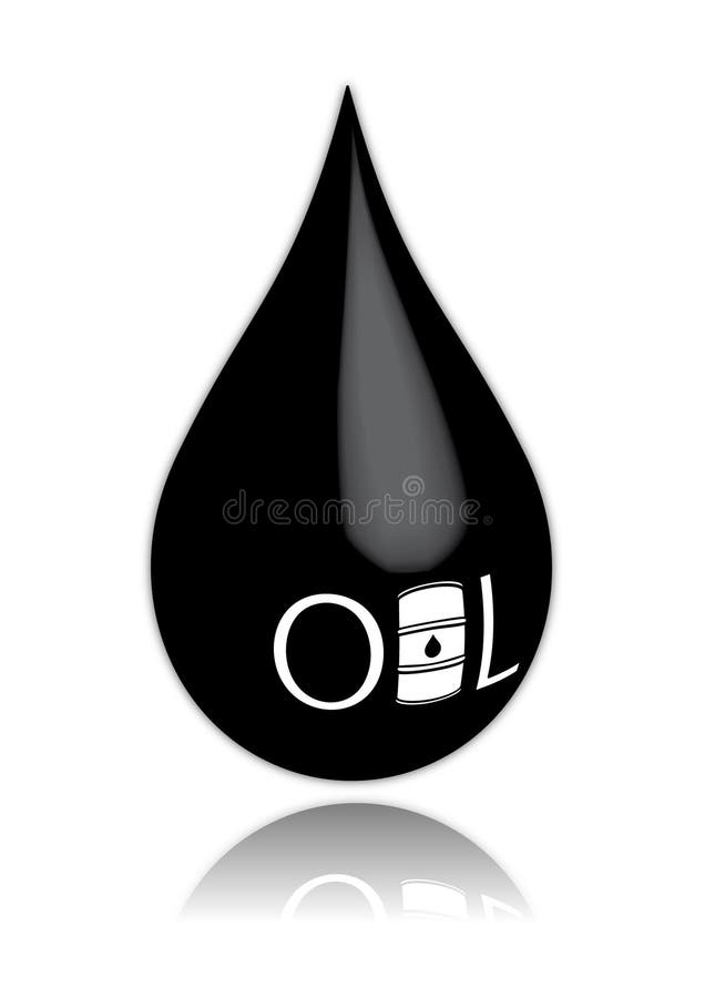 Baisse de pétrole illustration stock Baisse de pétrole illustration stock