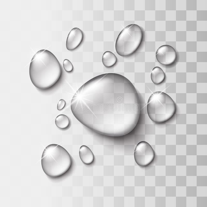 Baisse transparente de l'eau illustration libre de droits Baisse transparente de l'eau illustration libre de droits