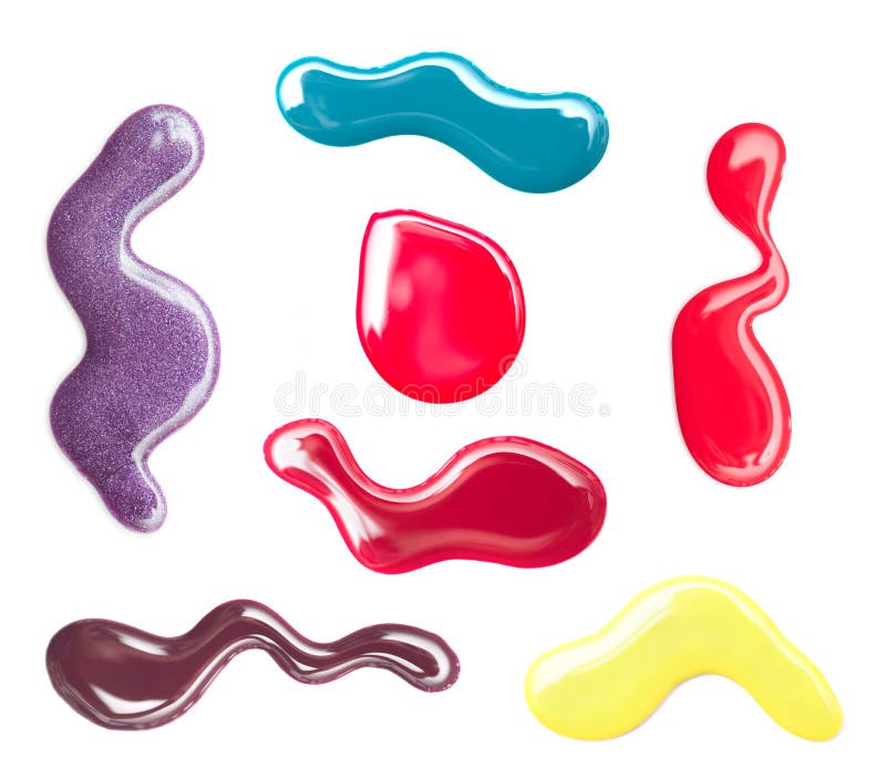 Baisses de vernis à ongles illustration libre de droits Baisses de vernis à ongles illustration libre de droits