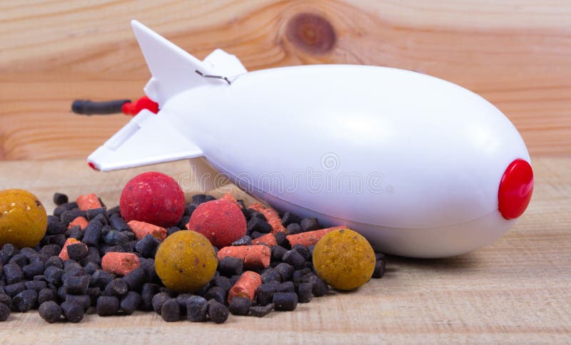 Avid Carp Air Range Spod. Bait rocket - big carp. stock photo
