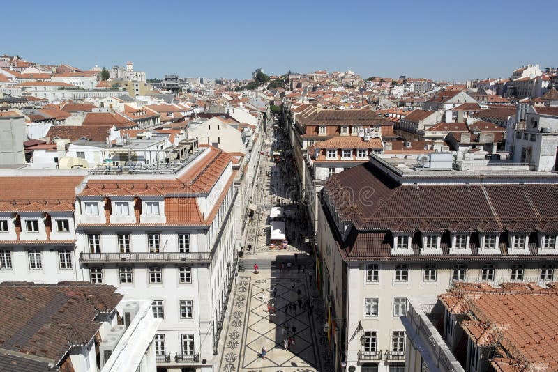 Baixa, Lisbon, Portugal stock photo. Image of tourism 33849640