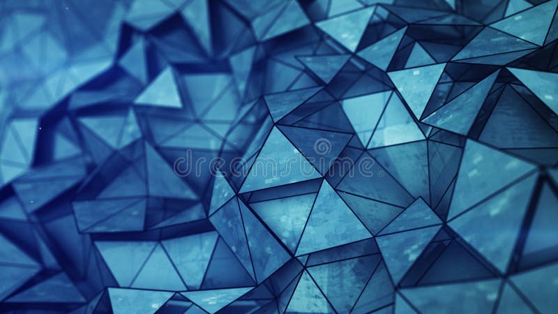 Baixa malha poli lustrosa azul mergulhada com textura 3D do grunge para render ilustração do vetor Baixa malha poli lustrosa azul mergulhada com textura 3D do grunge para render ilustração do vetor