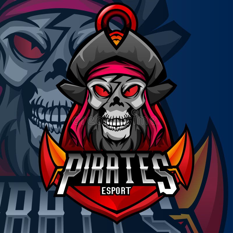 Premium Vector  Pirate vector logo template pirate sport gaming