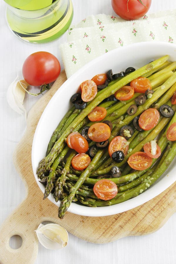 Baked asparagus