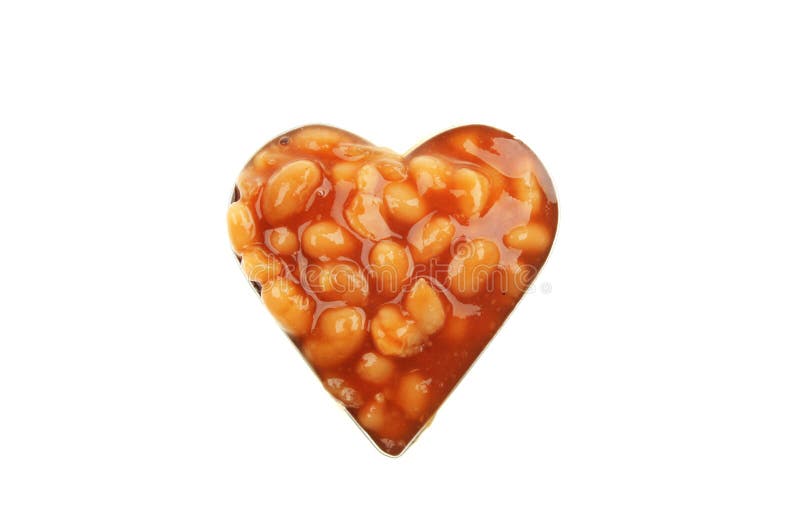Baked bean heart stock image. Image of food, tomato, white 8317549