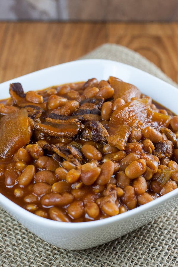 Baked Beans in a bowl stock photo. Image of vegetable - 49053800