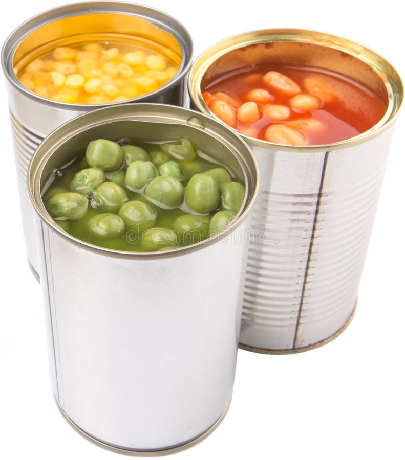Baked Beans In Open Lid Tin Can IV Stock Image Image of seam