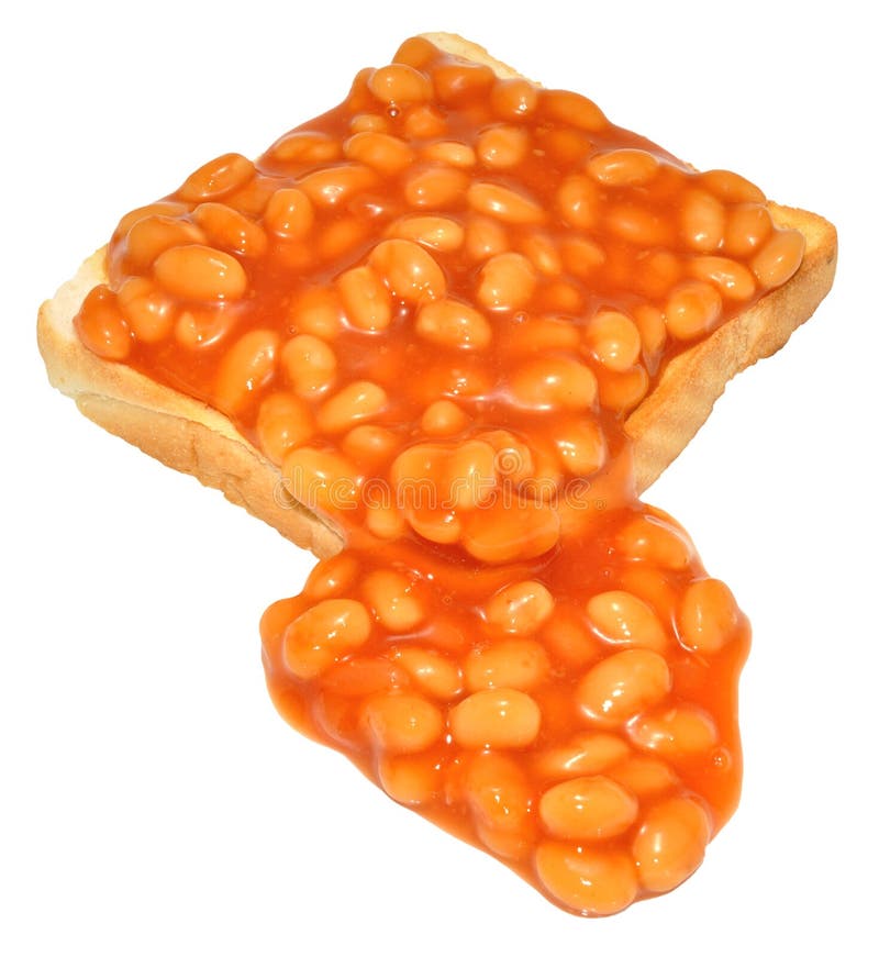 Baked Beans on Toast stock image. Image of sliced, diet 36504257