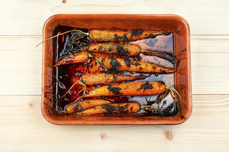 Baked whole carrots stock image. Image of glazed, carrot 273834111