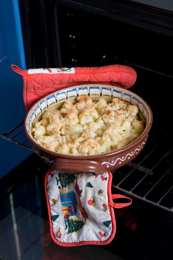 Baked Cauliflower. Oven or Whole Baked Cauliflower Spices and Herbs