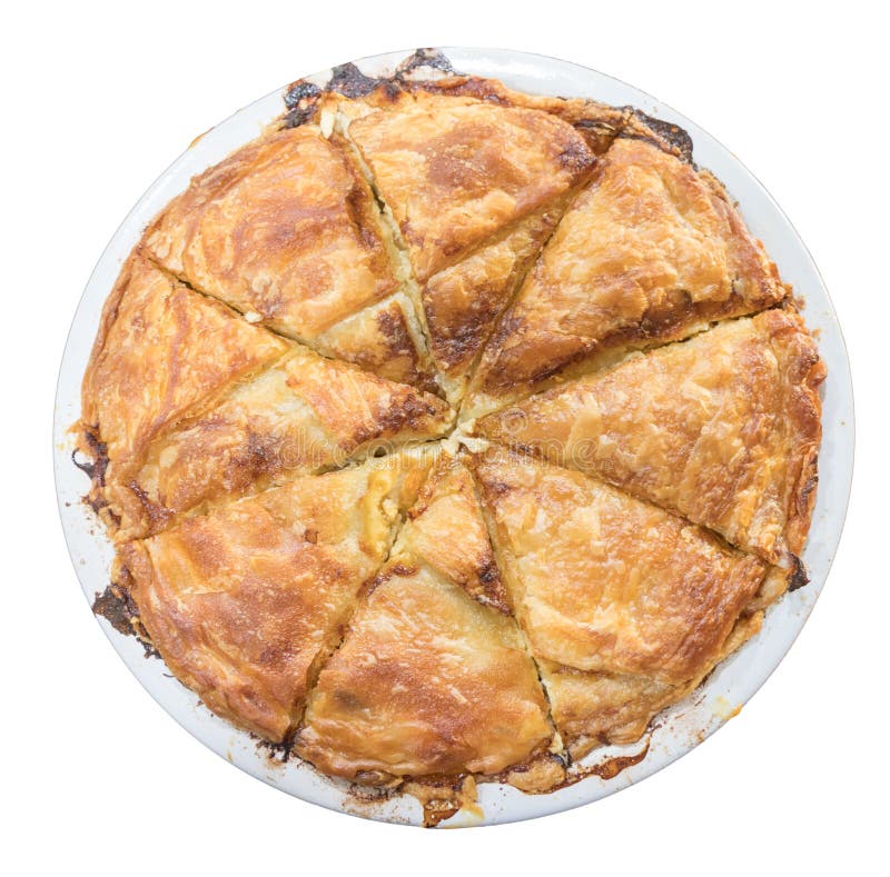 Baked Chicken Pie with Filo Pastry Stock Image - Image of pastry, food