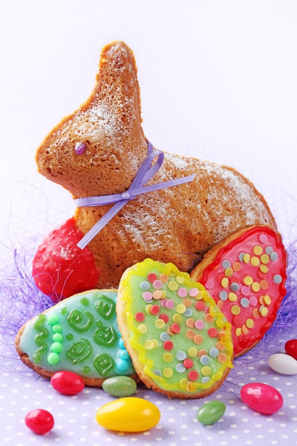 Baked easter rabbit stock image. Image of delicious, cookies - 18978307