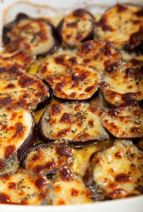 Baked eggplant casserole stock image. Image of prepared 72222867