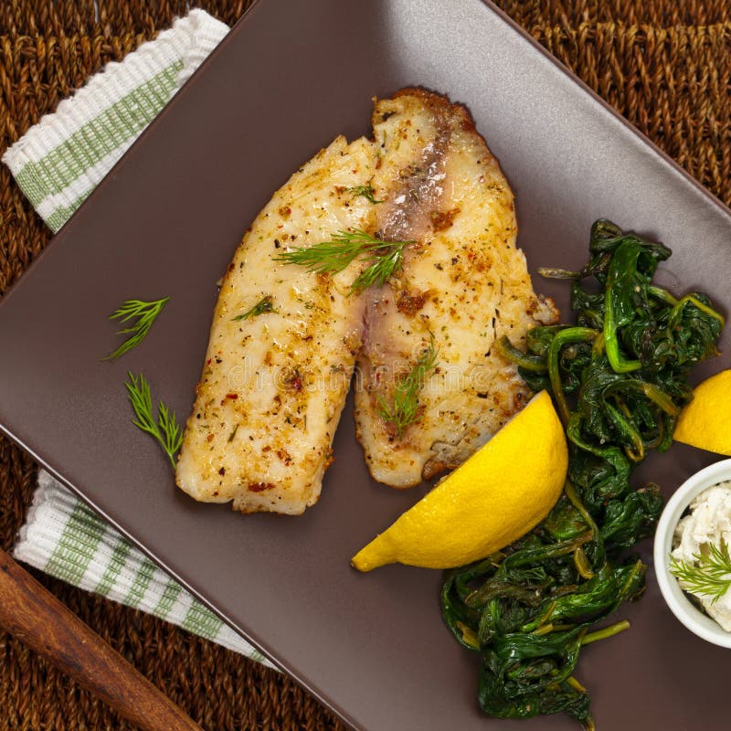 Baked Fish Fillet stock images Baked Fish Fillet stock images