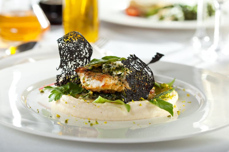 Baked Flounder stock photo. Image of healthy, fillet 51506618