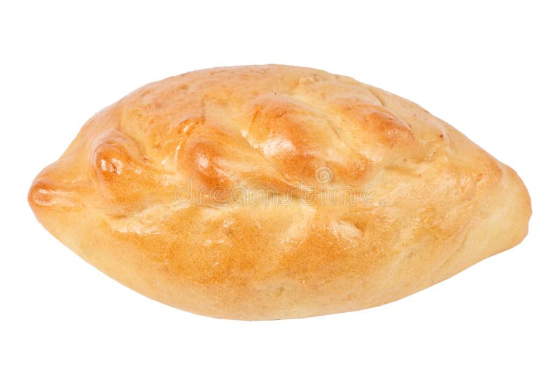 Baked pie with filling isolated on white background stock images Baked pie with filling isolated on white background stock images