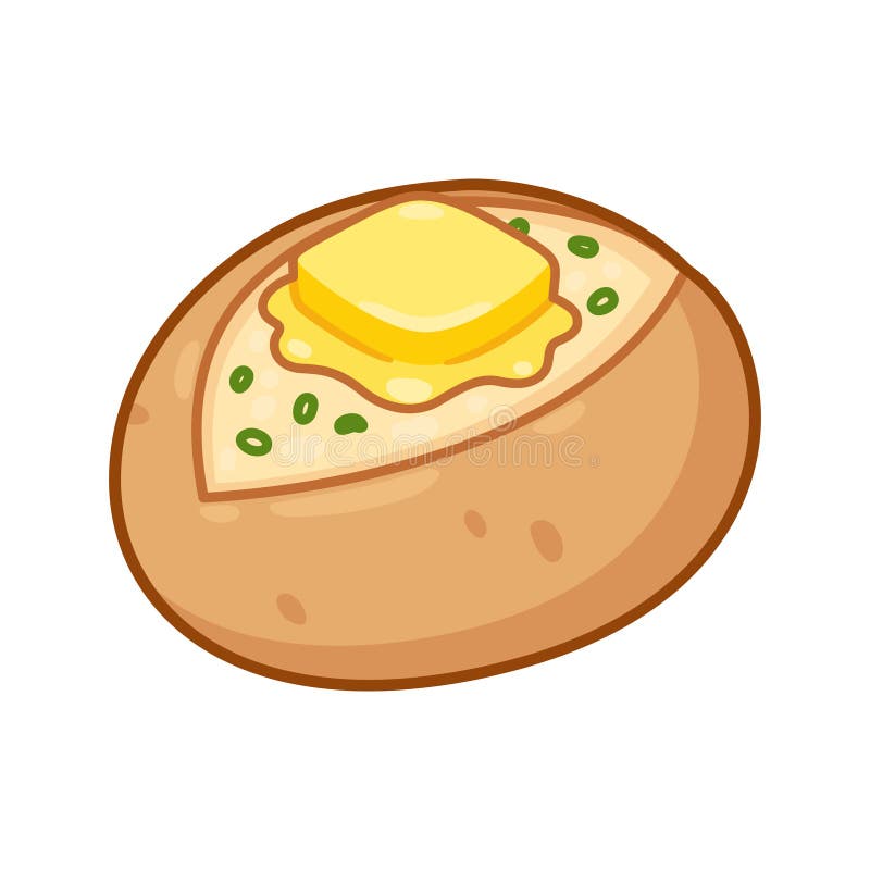 Baked Potato Cartoon Stock Illustrations – 956 Baked Potato Cartoon