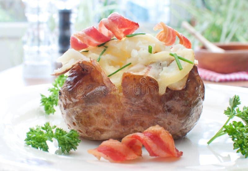 Baked potato stock photo. Image of jacket, oven, baked 37932266