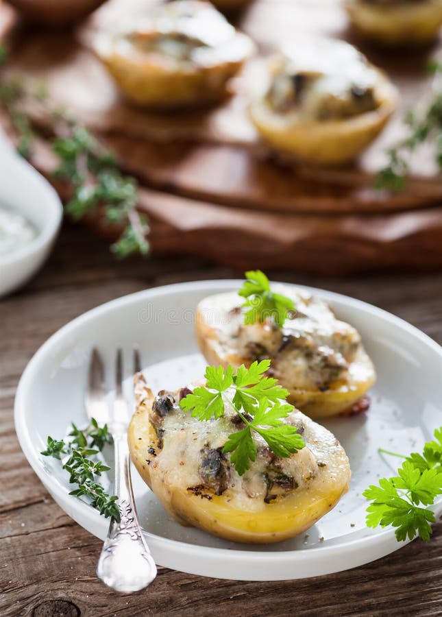 Baked potatoes royalty free stock images Baked potatoes royalty free stock images