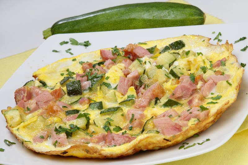 Baked pumpkin with meat and egg stock images