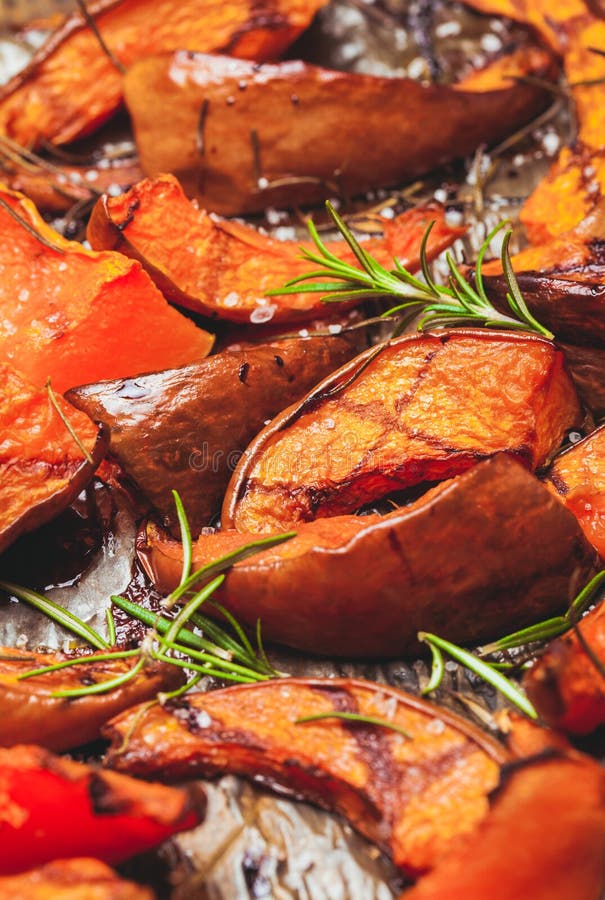 The Baked pumpkin stock photo