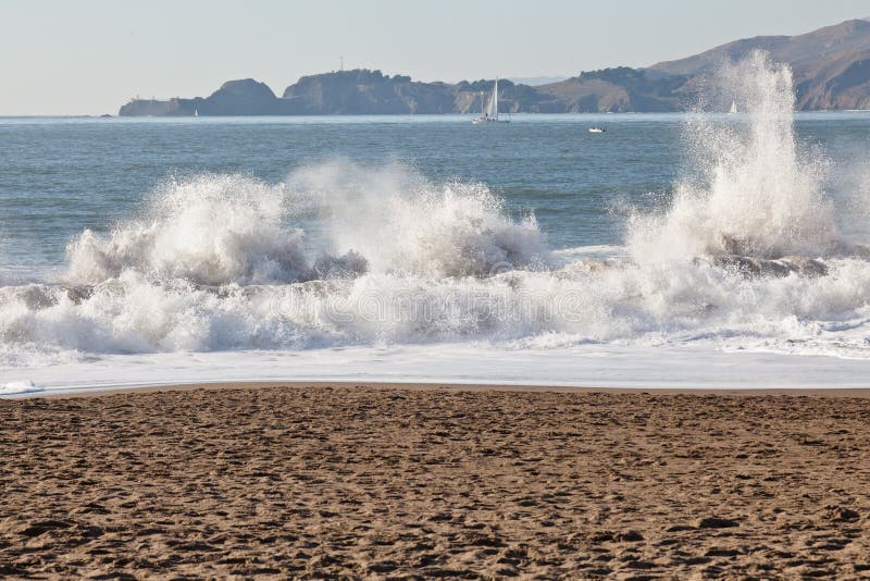 Baker Beach stock image. Image of night, bridge, summer 27402045