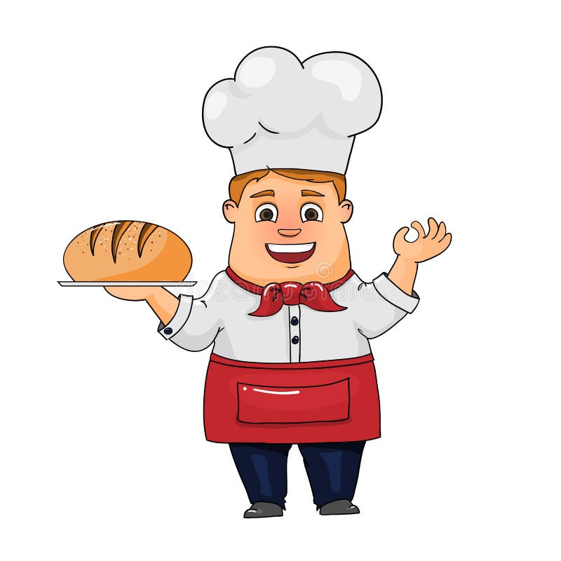 Professional Chef Sniffs His Dish. Stock Vector - Illustration of happy ...