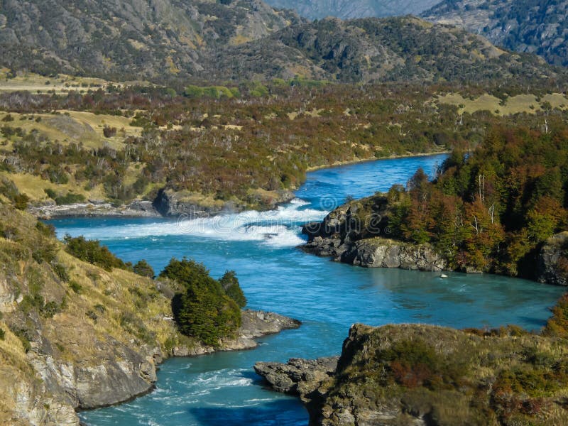 Baker and Nef River Confluence Stock Photo - Image of carreteraaustral ...