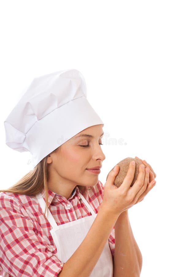 Baker Smelling Bread Dough To Check Quality Stock Photos Free