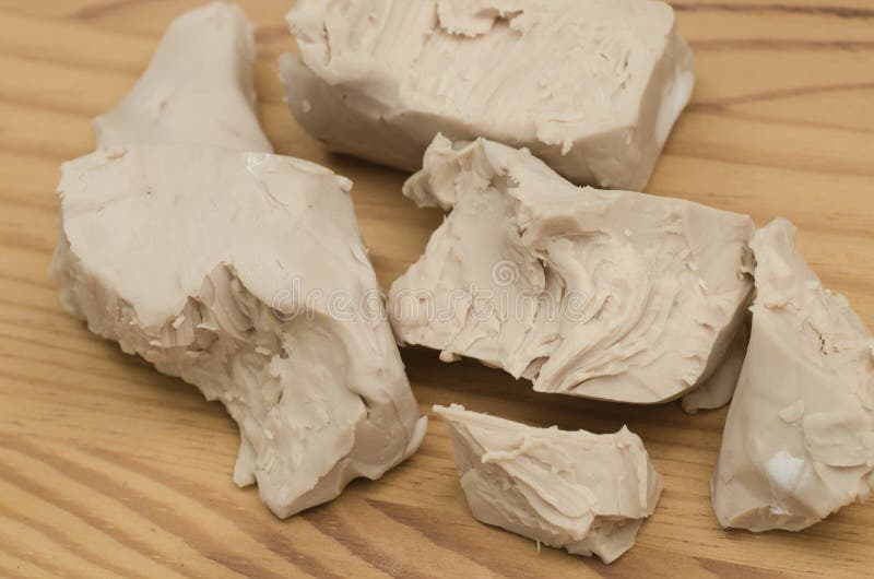 Baker yeast stock image