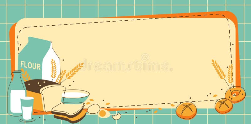 Bakery background stock vector. Illustration of design - 48300153