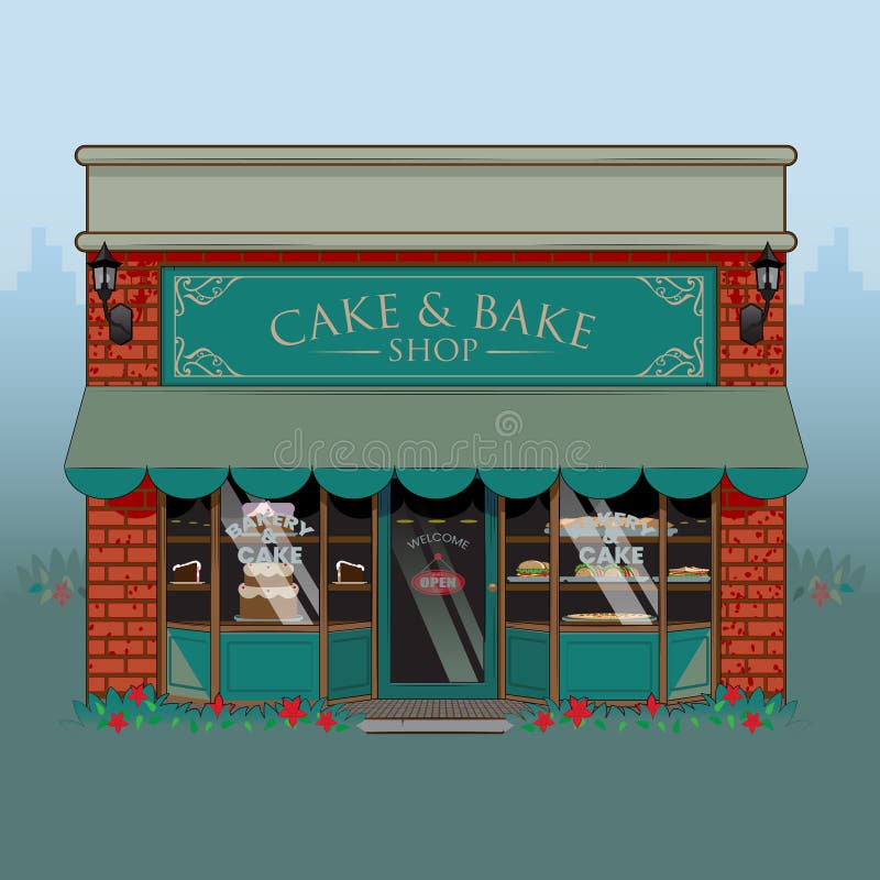 Bakery and Cake Shop Vector Illustration Stock Vector Illustration of