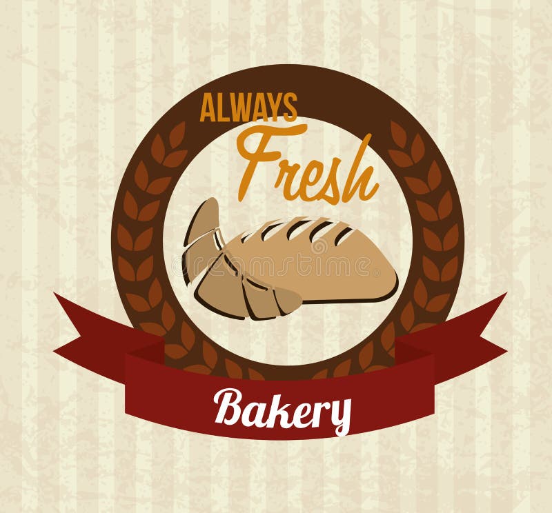 Bakery design royalty free illustration
