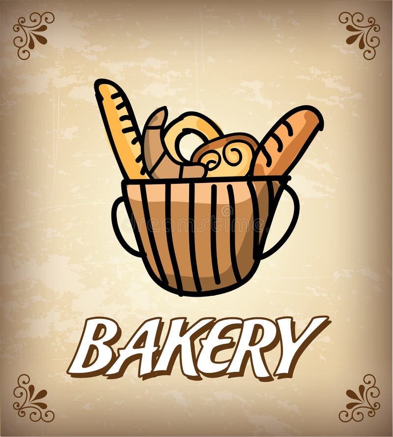 Bakery design royalty free illustration
