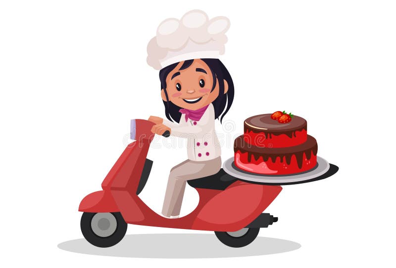 Bakery Girl Vector Cartoon Illustration Stock Vector - Illustration of catering, food: 224170023 Bakery Girl Vector Cartoon Illustration Stock Vector - Illustration of catering, food: 224170023