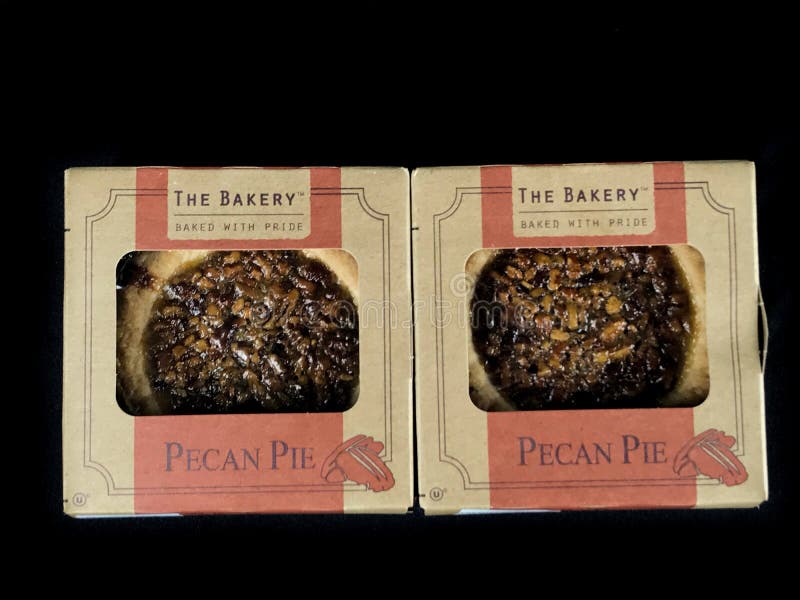 The Bakery Individual Size Pecan Pies Editorial Image Image of white