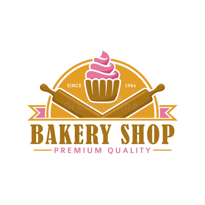 Bakery Logo Template, Vector Illustration. Bakery Shop Emblem, Vintage