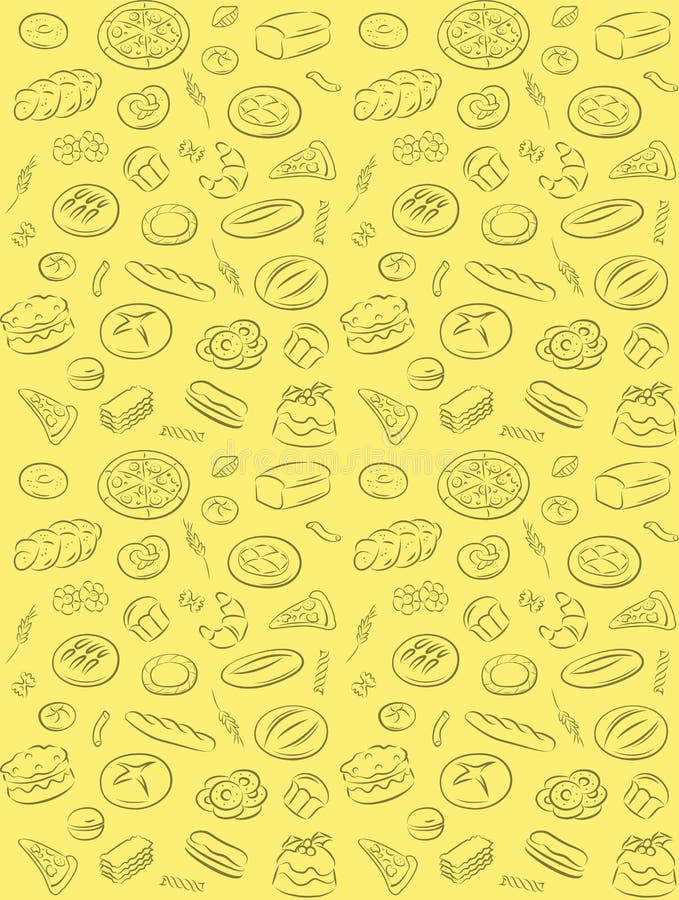 Bakery pattern stock illustration